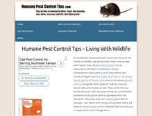 Tablet Screenshot of humanepestcontroltips.com